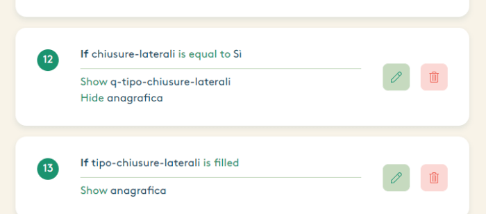 Man mano che il form viene compilato, la richiesta dell'utente diventa sempre più strutturata. Definite le chiusure laterali il form mostra il campo per la compilazione dell'anagrafica, ovvero l'ultimo passaggio.