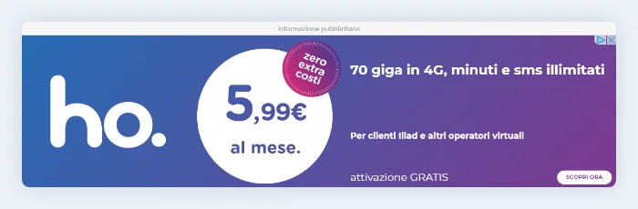 Esempio di display banner