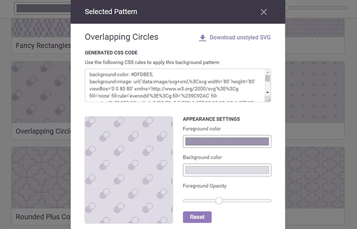 Hero patterns