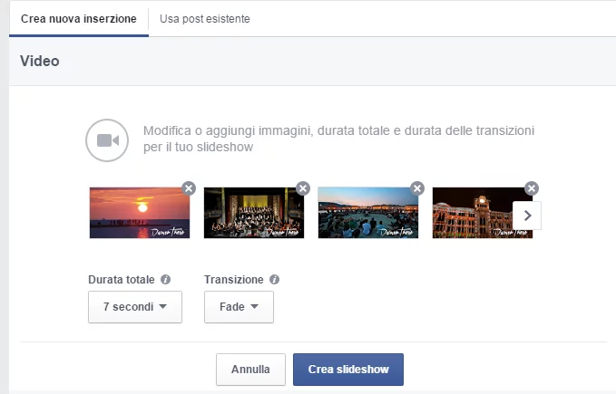 Slideshow Facebook